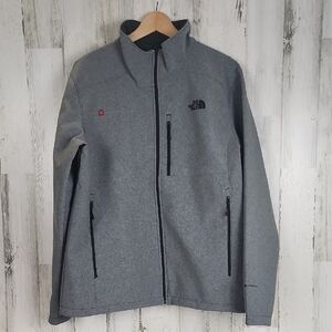 The North Face Men's Apex Bionic 2 Gray Jacket Custom Embroidery Size XL